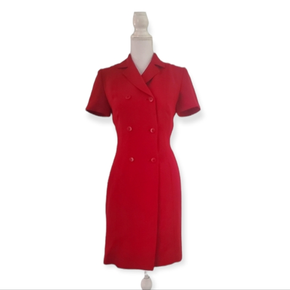 Casual Corner Dresses Vintage Casual Corner 9s Succulent Red Double